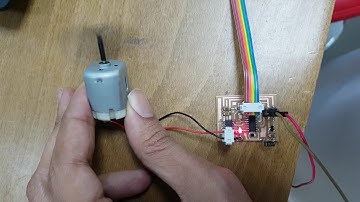 DC Motor Test with attiny44