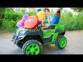 Kids Drive Truck Pick up Stuffed Toys! Kids if i happy and you know Song Children