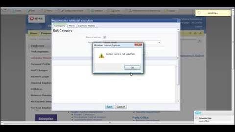 Bitrix Intranet Portal - Company Menu