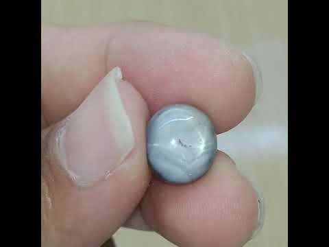 Batu Natural Safir (DIJAMIN 100% ASLI) - Size Batu : 16 x 12 x 6mm - Ring Alloy., Size 18 / 8 - Coco. 