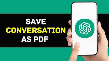 How to Save Chat GPT Conversation as PDF in Mobile (2025)