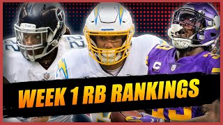 Running Back Rankings for WEEK 1 of 2022 Fantasy Football