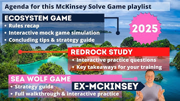 McKinsey SOLVE (2025): Master the 3 McKinsey Problem Solving Games (PSG) | Complete Playlist