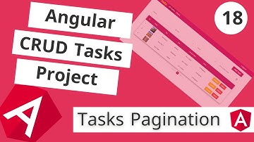 #CRUD Angular Project 18 | تقسيم الصفحات :Admin Tasks Pagination in  Angular [Arabic]