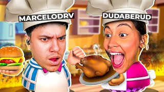 DUDABERUD e MARCELODRV viraram COZINHEIROS! (Overcooked 2)