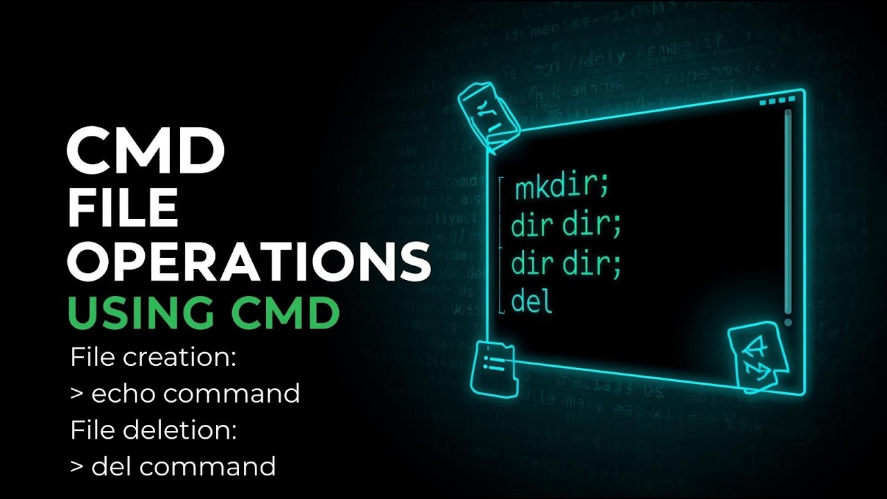 CMD File & Folder Operations (mkdir, cd, dir,, del) – Windows Command ...
