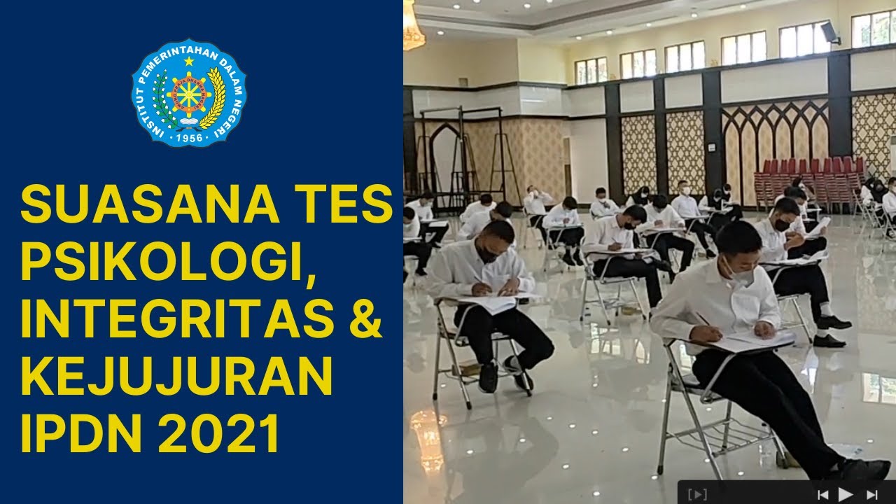 [LIVE] SUASANA MENEGANGKAN TES PSIKOLOGI INTEGRITAS DAN KEJUJURAN IPDN 2021