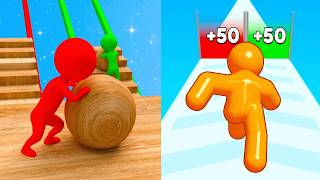 Tall Man Run VS Snow Race || Epic MixPlay 🔥 Max Levels Unlocked | Full Gameplay Walkthrough #593 screenshot 3