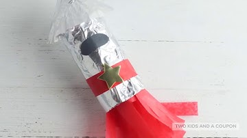 Recycled Toilet Paper Roll Rocket Craft