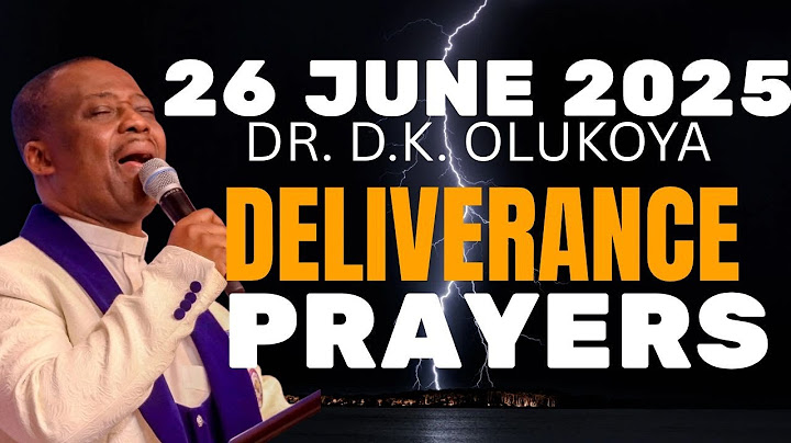 MFM MINISTRIES PROPHETIC DELIVERANCE PRAYERS FOR JUNE 26, 2025 | DR. D.K. OLUKOYA PRAYERS