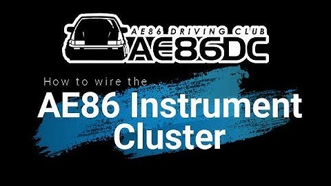 How to Wire an AE86 Cluster  - Body Harness + Instrument Cluster Explained