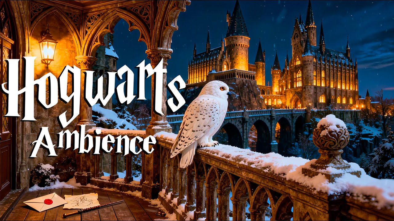 ✨ You Can Feel the Magic at Hogwarts Tonight ❄️ Magical Music & Cozy Night Ambience