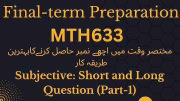 Mth633 Final term Subjective Important Question Part-1 2025|mth633(Group Theory) | %100 correct
