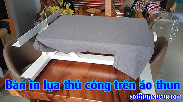 Bàn in lụa thủ công trên áo thun