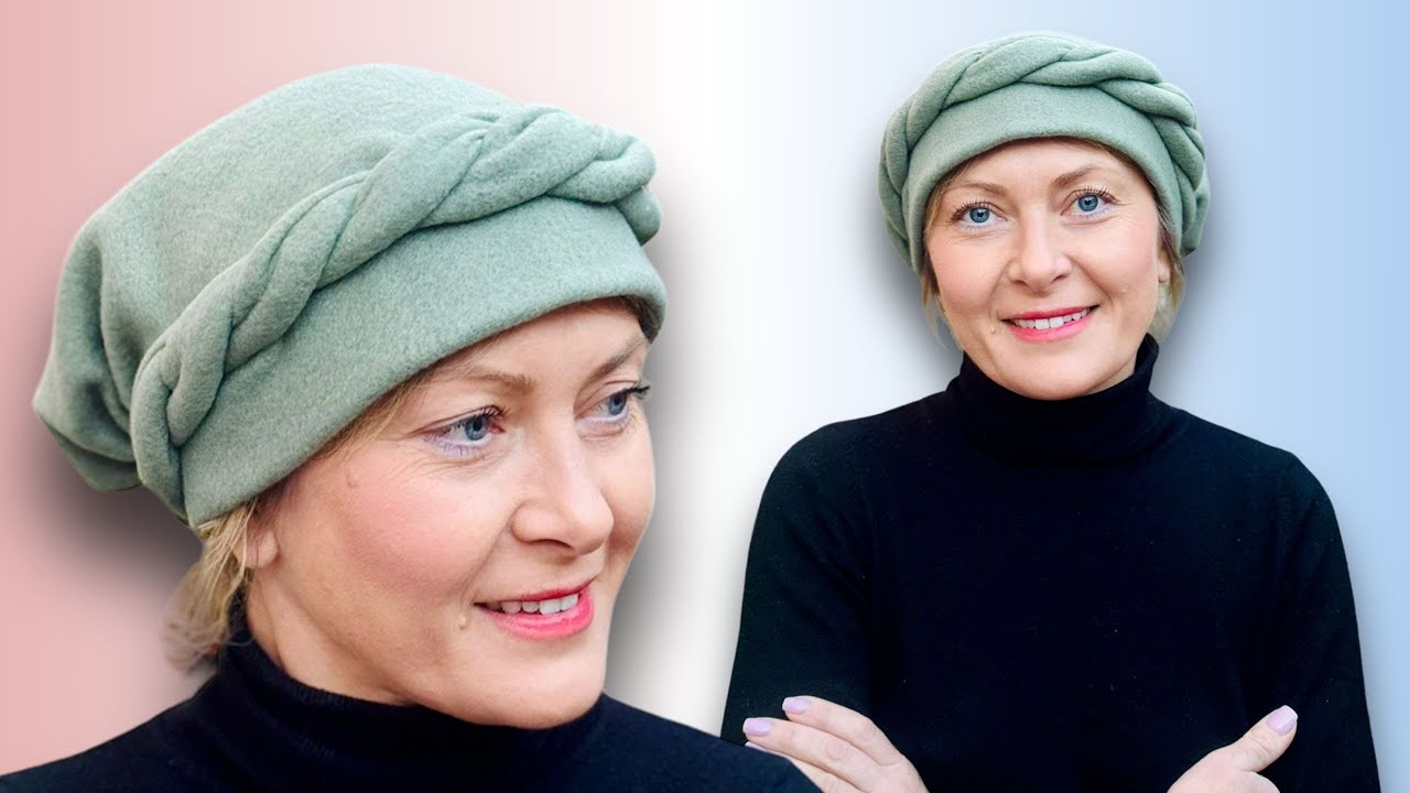 ✨ Estilo Novedoso!!! Como Coser Gorro Turbante con Trenza