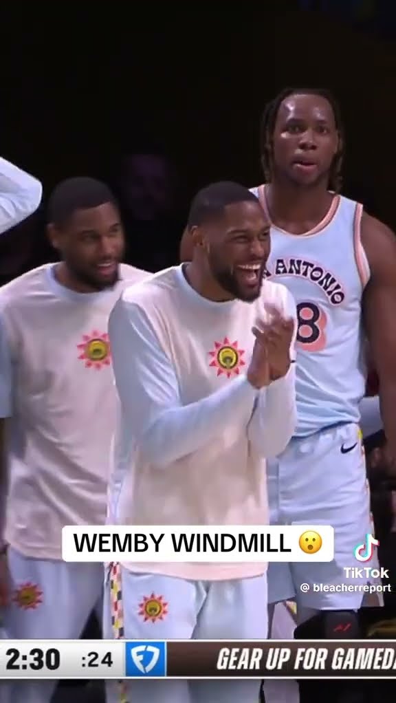 WEMBY WINDMILL #hoodnews #victorwembanyama #windmill #NBA #basketball #sports #omg #how #wow #dunk