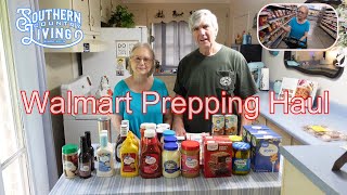 Walmart Prepping Haul  --  Seniors Living On Social Security  --  Pantry Restocking