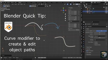 Blender Quick Tip: Curve modifier for creating and editing paths - transform issues solved.