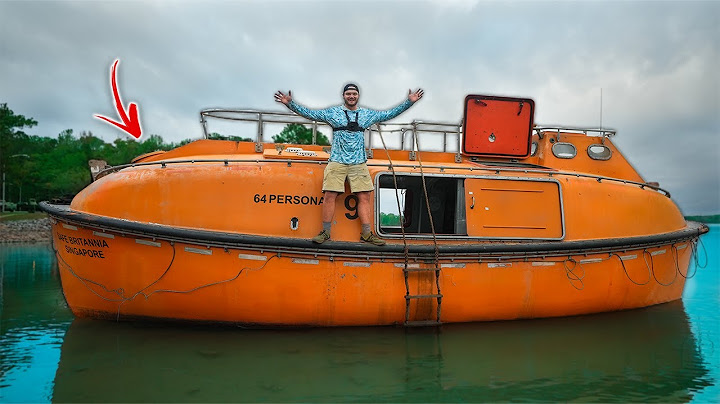 WATER TESTING 64 Person Enclosed Lifeboat For The FIRST Time!!