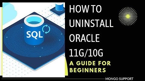 11g uninstall method