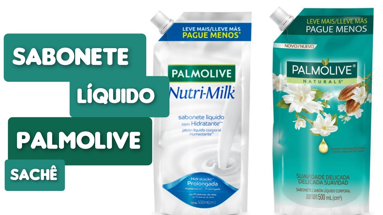 Sabonetes líquido Palmolive Nutri-Milk e Naturals 