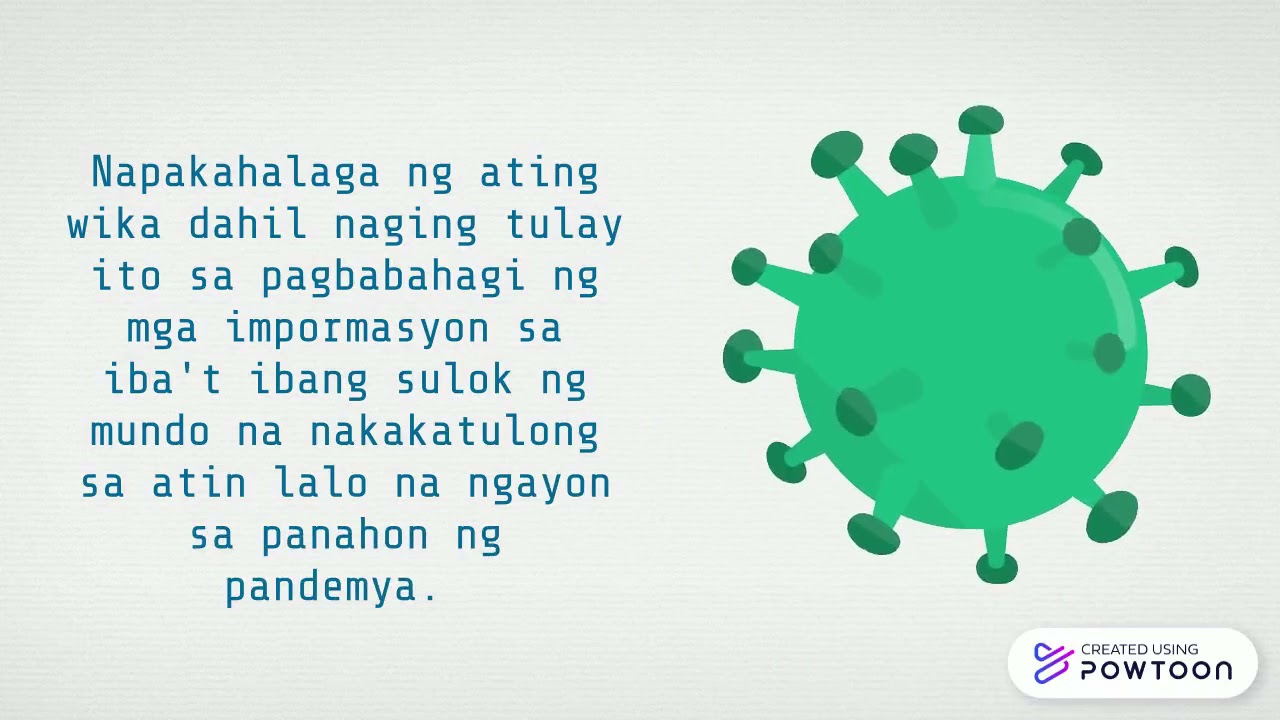 KAHALAGAHAN NG WIKA SA PANAHON NG PANDEMYA