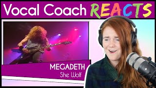 Vocal Coach reacts to Megadeth - She Wolf (Dave Mustaine Live)