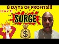 Surge | Day 8 Results..over 100% Gains!! #surge #defi #crypto #dripx #cryptocurrency #gosurge