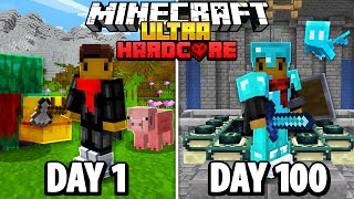 I Spent 100 Days in ULTRA HARDCORE PLUS Minecraft.. Here's What Happened by Cxlvxn 547,043 views 7 months ago 45 minutes