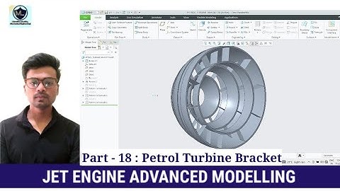 JET ENGINE l ADVANCED 3D MODELLING EXERCISE l CREO l PETROL TURBINE BRACKET - 18 l