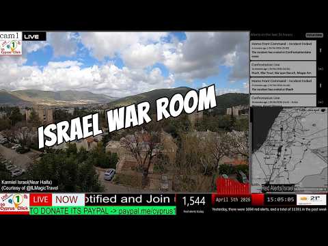 🔴  LIVE CAMERA ISRAEL– US • ISRAEL • IRAN * CYPRUS | War room🪖