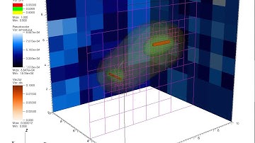3d crack propagation in heterogeneous medium