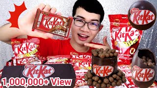 Giant Kit Kat Chocolate Edible KitKat Ice Cream #Mukbang #ASMR Biggest KitKat Challenges: Kanti