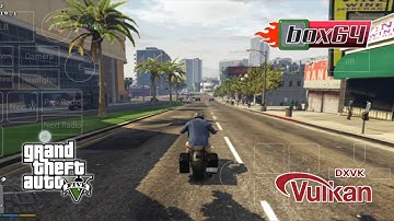 Grand Theft Auto V - Free Roam (Windows) Android Gameplay | Box64Droid Emulator Wine 8.0-2