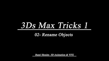 02- Rename Objects