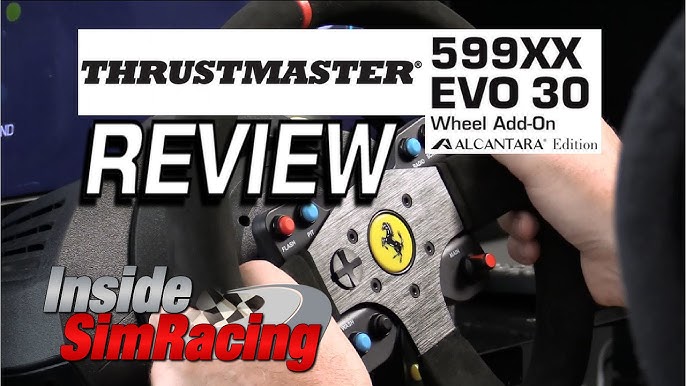 Thrustmaster T300 Servo Base + Thrustmaster F599XX EVO 30 Wheel Alcantara  Edition Add-On Bundle for PS4, PS5, XBOX, PC