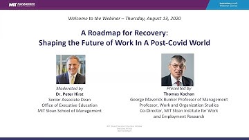 A Roadmap for Recovery: Shaping the Future of Work in a Post-Covid World