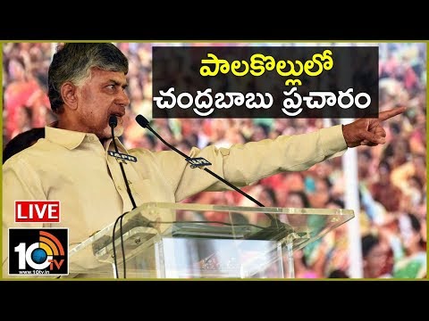 Chandrababu Naidu LIVE : TDP Public Meeting In Palakollu | AP Elections 2019 | 10TV News