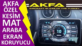 Araba Multimedia Panel Koruyucu Özel Cam Akfa Aircraft Gl