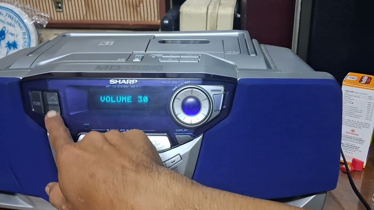 Máy Cassette radio Sharp MD-F11 | hát MD CD Cassette Radio - YouTube