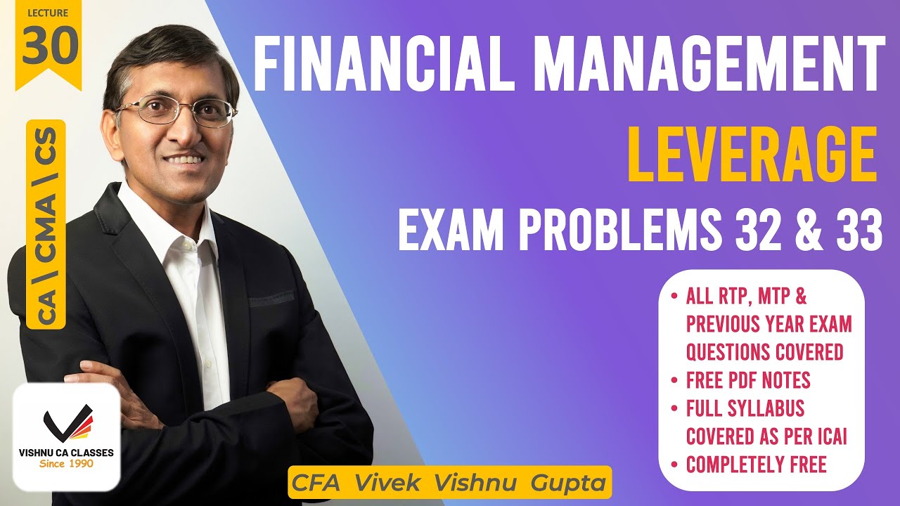 Leverage | Exam Problems (7) | CA Inter FM - YouTube