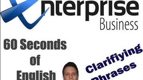 60 Seconds of English; Comunication Skills, Clarifying Phrases