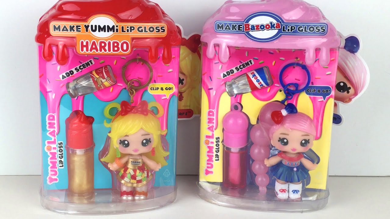 YummiLand SWEETS Series Lip Gloss Dolls: Hairbo Sweetie Gold Bears & Bazooka JoJo Bubble Gum ✨Review