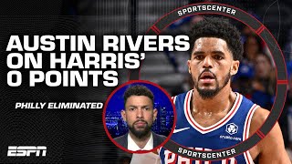 You're paying him $180M!  Austin Rivers unhappy with Tobias Harris' 0 PTS in Game 6 | SportsCenter