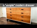 A "Simple" Modern Dresser | Woodworking Build