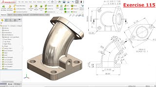 SolidWorks Tutorial for Beginners exercise 115