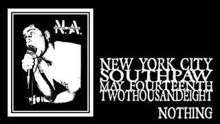 negative approach - nothing (brooklyn 2008)