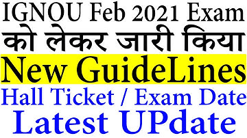 New Changes in Feb 2021 Exam Form | New Guidelines & instruction Updated in IGNOU Dec 2020