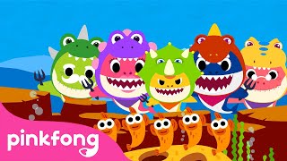 Bebê Tubarão Vestindo Fantasia De Dinossauro Bebê Tubarão Pinkfong Canções Para Crianças
