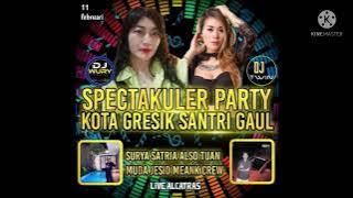 SPECTAKULER PARTY KOTA GRESIK SANTRI GAUL SURYA SATRIA ALSO TUAN MUDA JESID MEANK CREW LIVE ALCATRAS